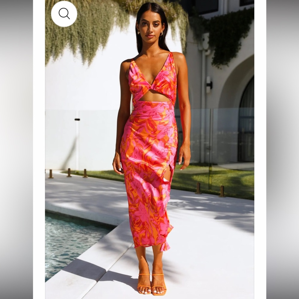 HelloMolly CAMELLIA MAXI/MIDI DRESS FLORAL